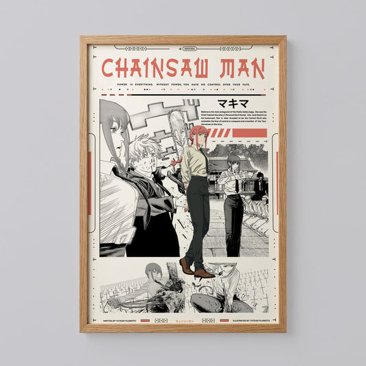 Chainsaw Man Makima and Denji Poster