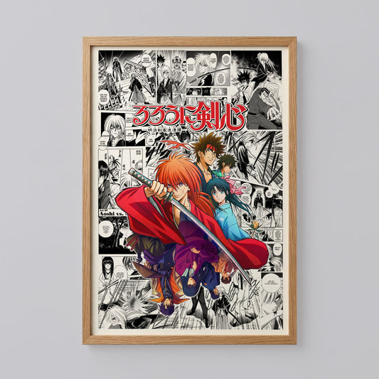Kenshin Himura Rurouni Kenshin Anime Poster
