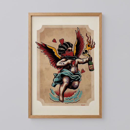 Old School Tattoo Flash Art Print