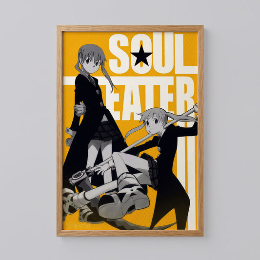 Soul Eater Maka Albarn and Soul Evans Poster