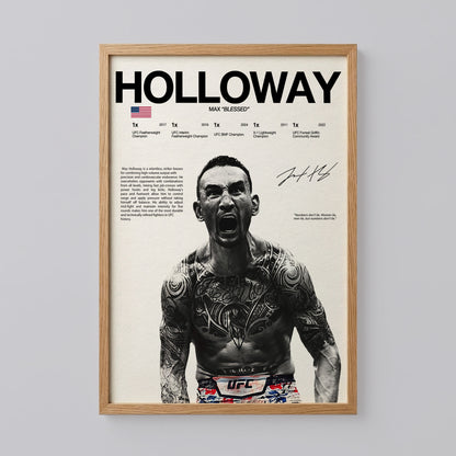 Max Holloway Poster