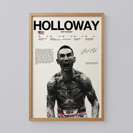 Max Holloway Poster