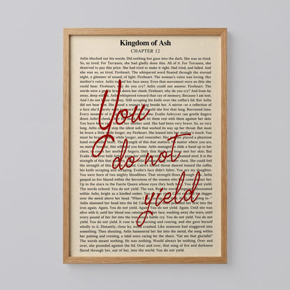Retro You Do Not Yield Print