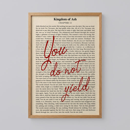 Retro You Do Not Yield Print