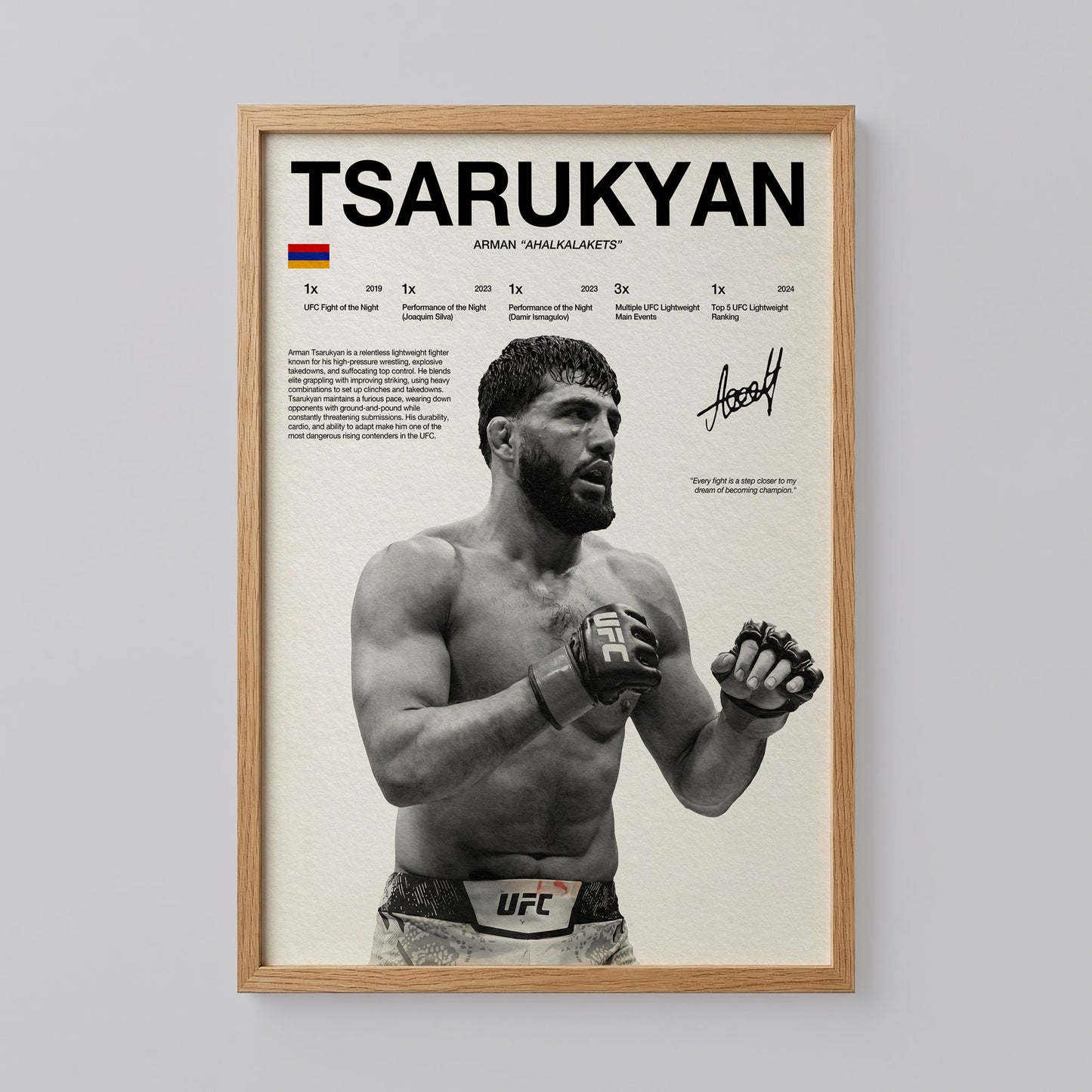 Arman Tsarukyan UFC Poster
