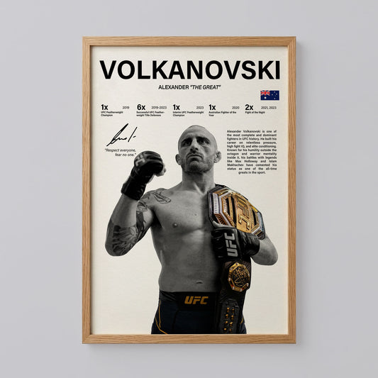 Alexander Volkanovski UFC Poster