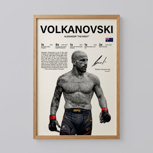 Alexander Volkanovski Poster