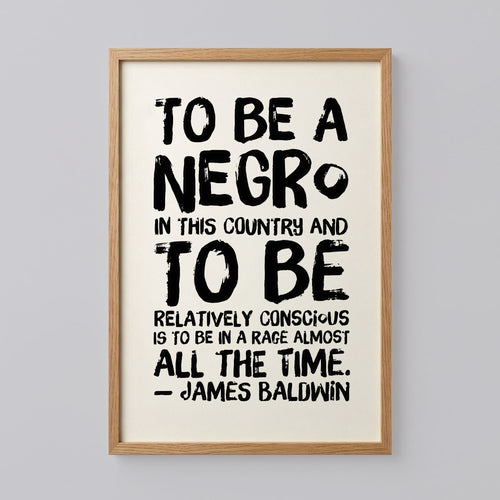 James Baldwin Quote Poster