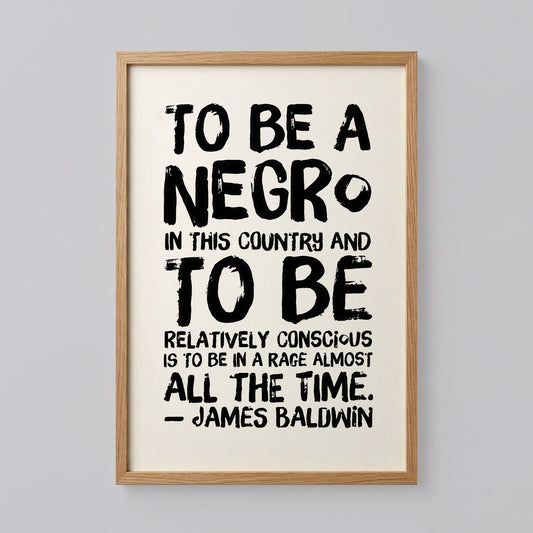 James Baldwin Quote Poster