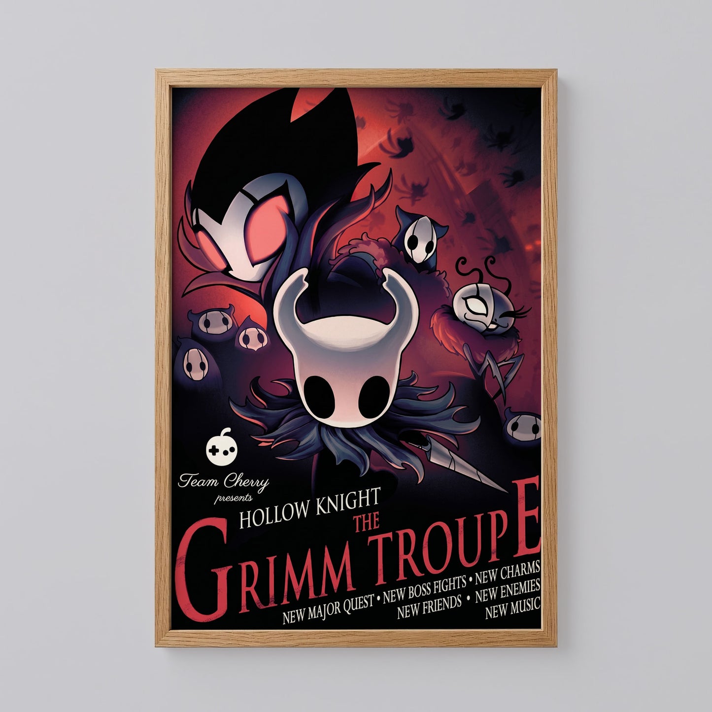 Hollow Knight The Grimm Troupe Poster