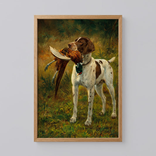 English Pointer Hunting Dog Print