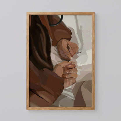Black Couple Wall Art