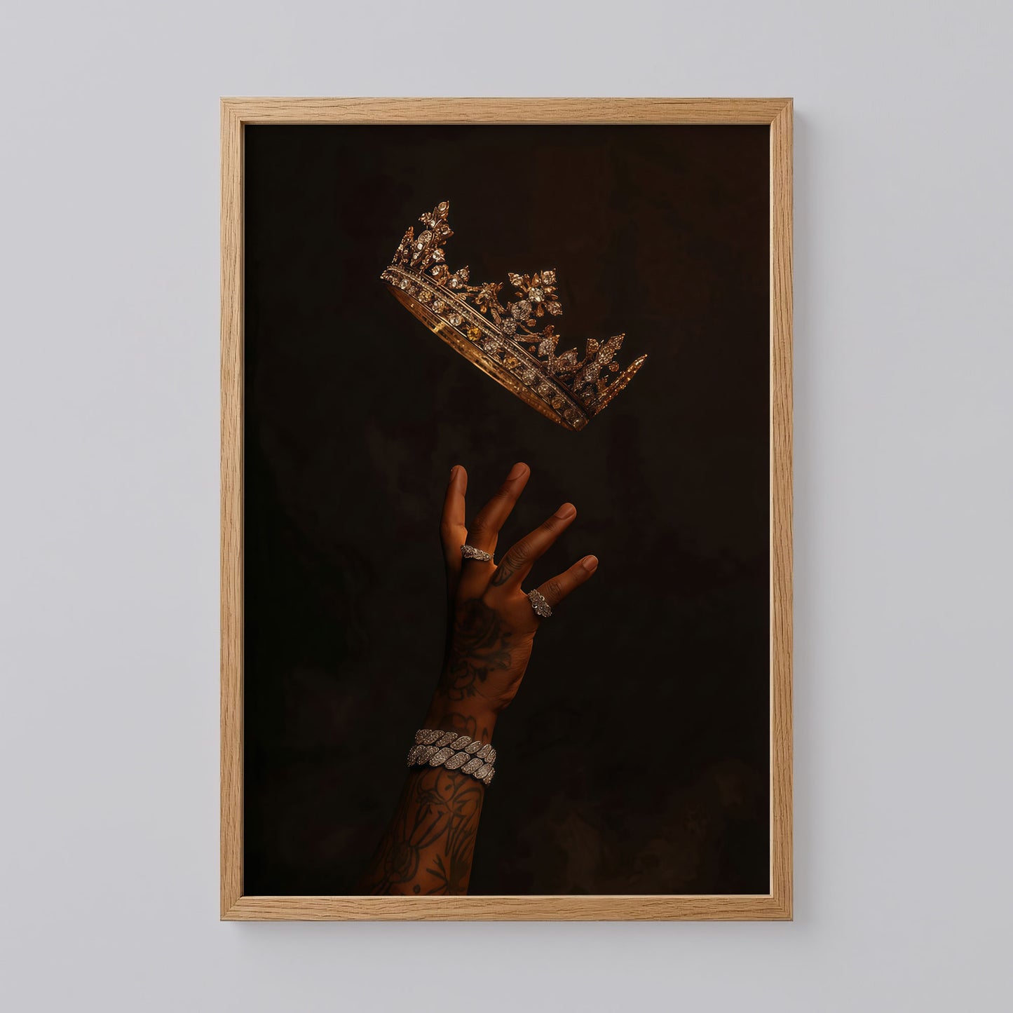 Black King Crown Art