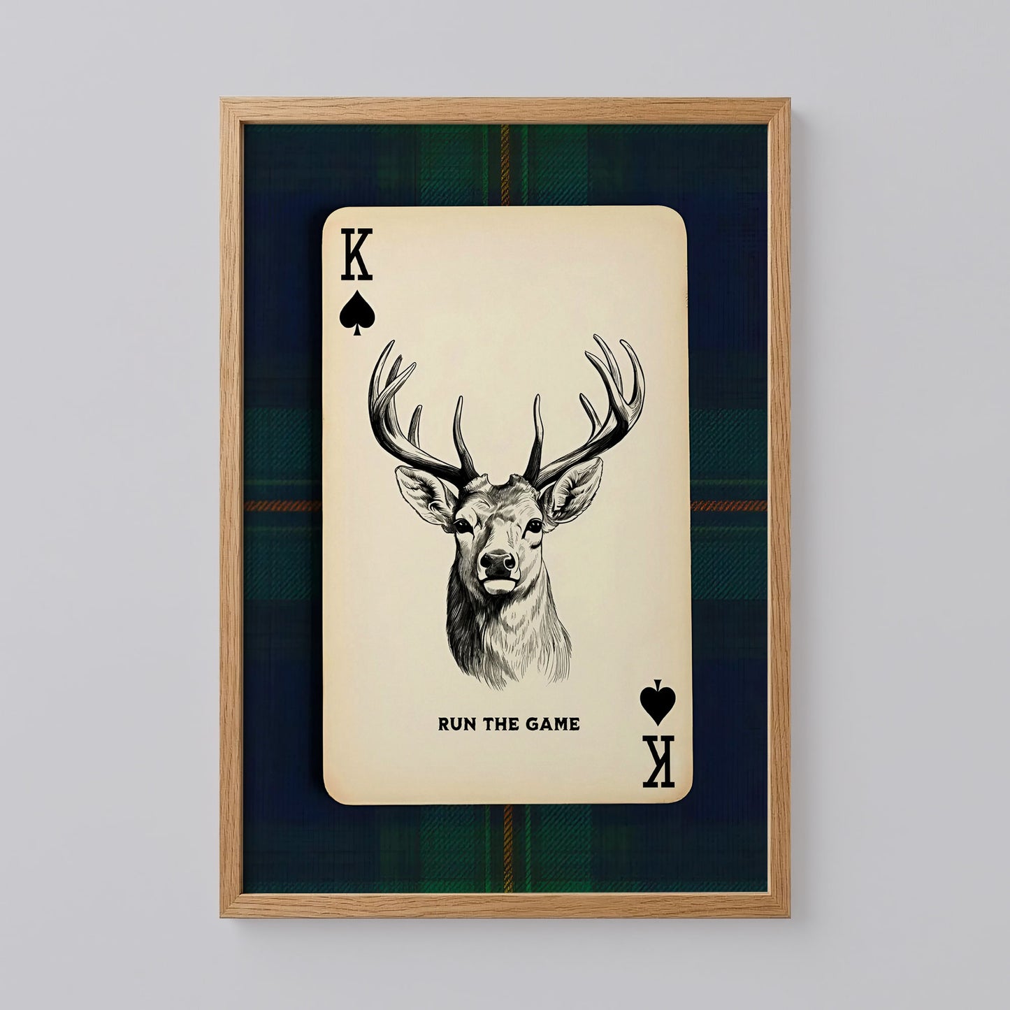 Deer Playing Card Art