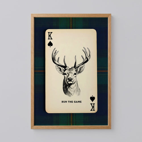Deer Playing Card Art