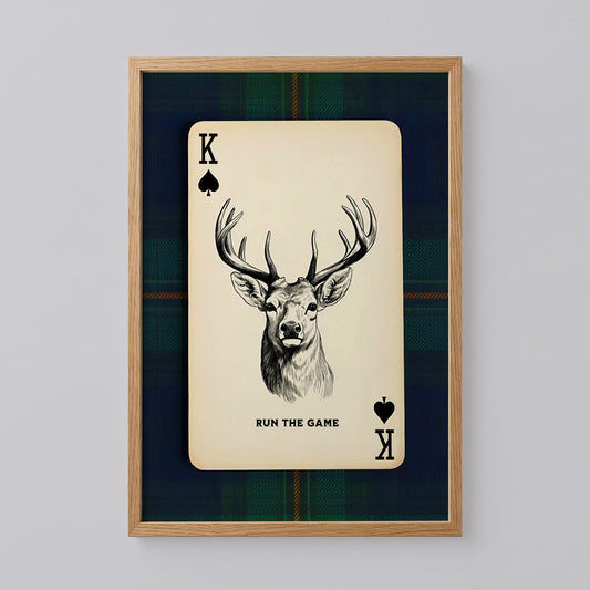 Deer Playing Card Art