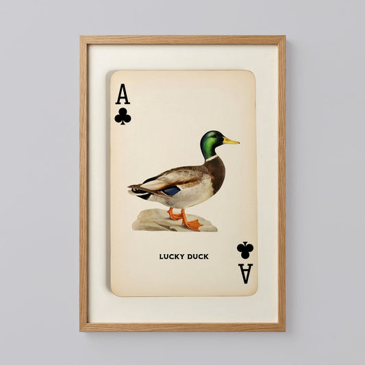 Lucky Duck Card Poster