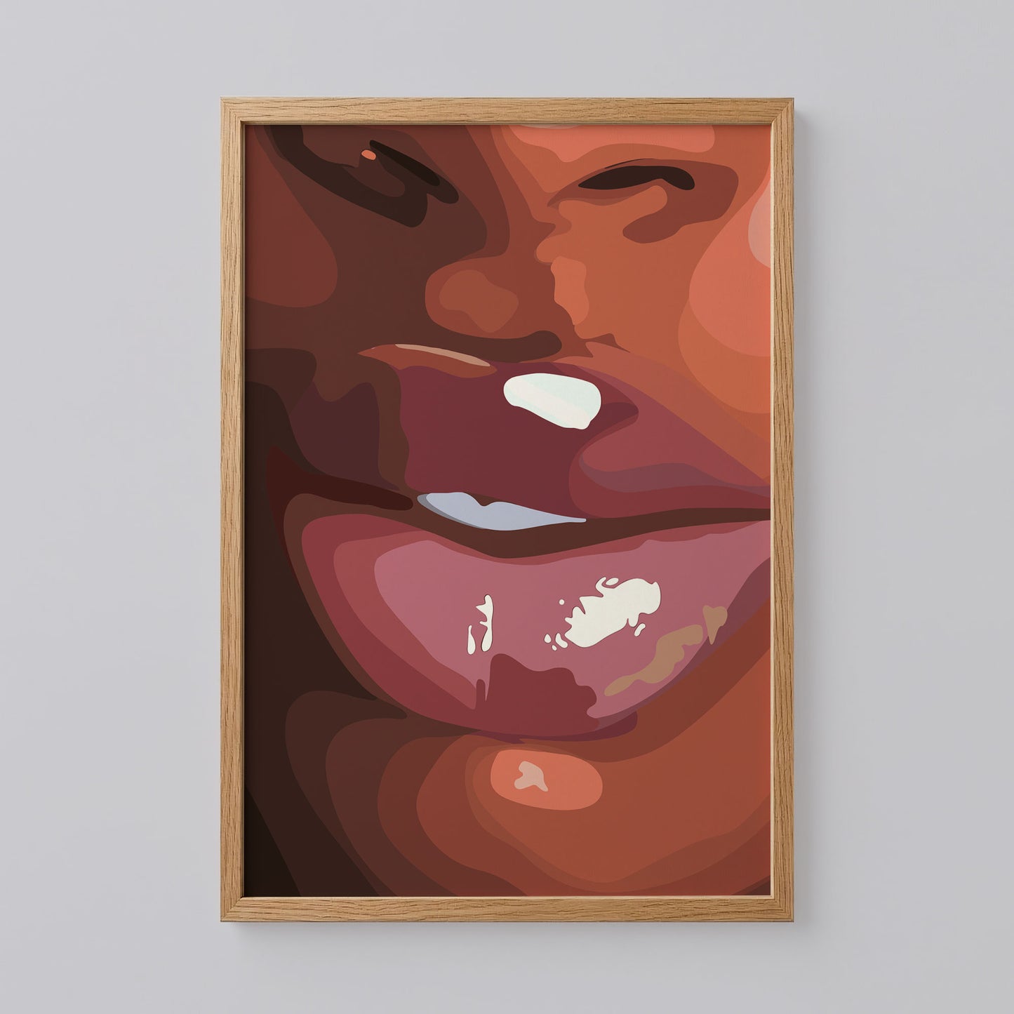 Black Woman Lips Art