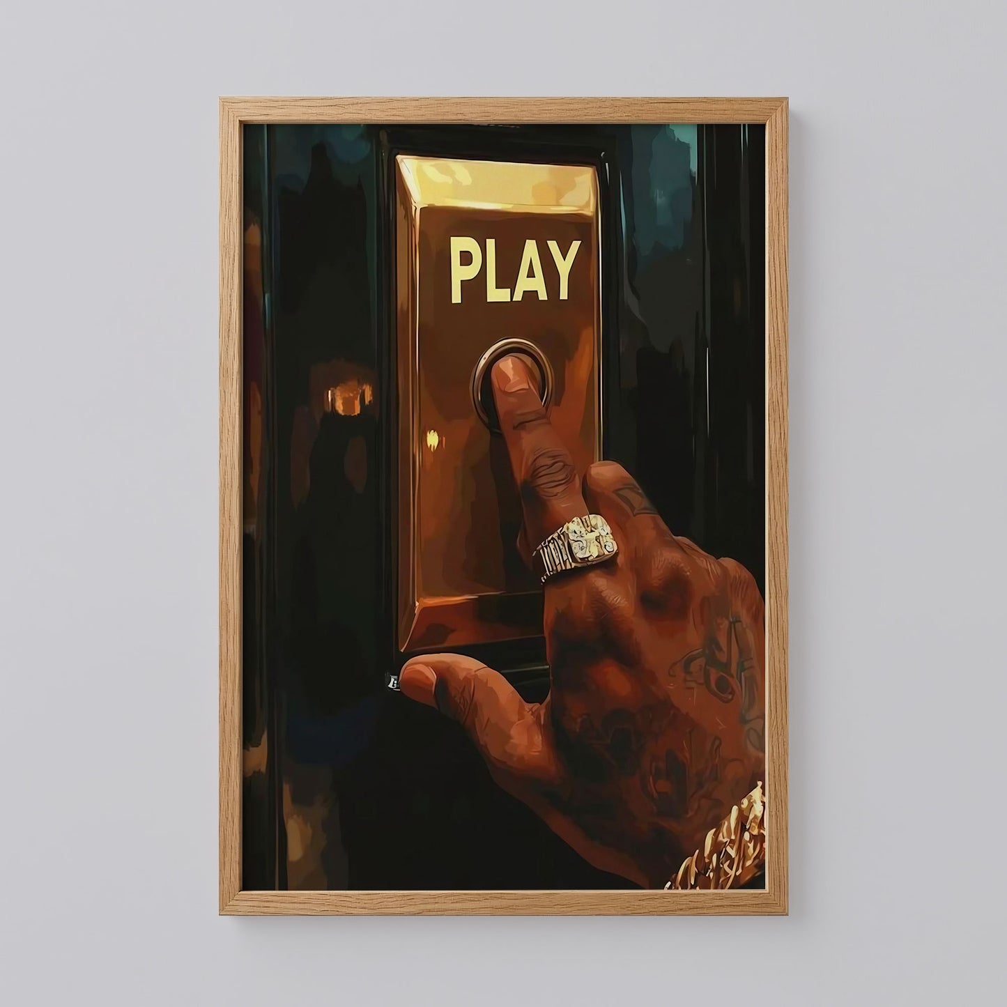 Play Button Wall Art