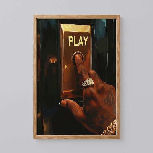 Play Button Wall Art