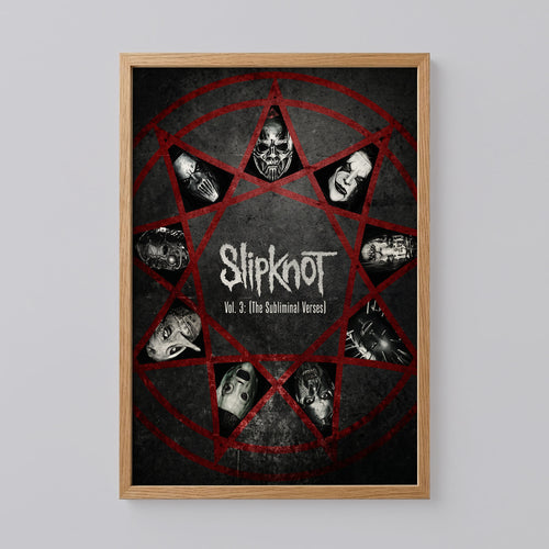Slipknot's Album Vol 3 The Subliminal Verses Poster