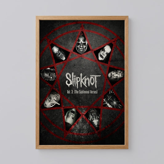 Slipknot's Album Vol 3 The Subliminal Verses Poster
