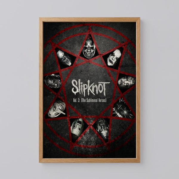 Slipknot's Album Vol 3 The Subliminal Verses Poster