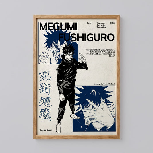 Megumi Fushiguro from Jujutsu Kaisen Poster