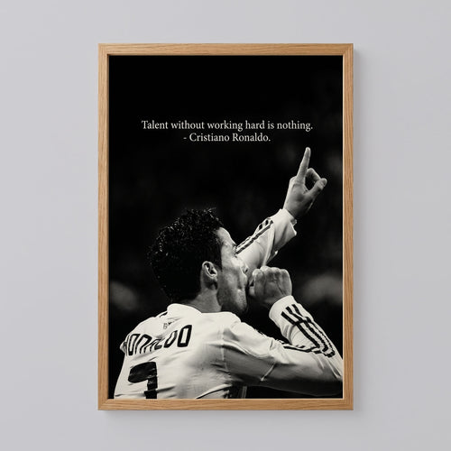 Cristiano Ronaldo Quote Poster