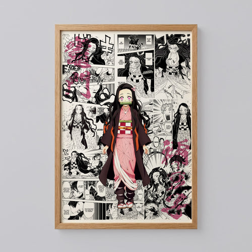 Nezuko Kamado Demon Slayer Anime Poster