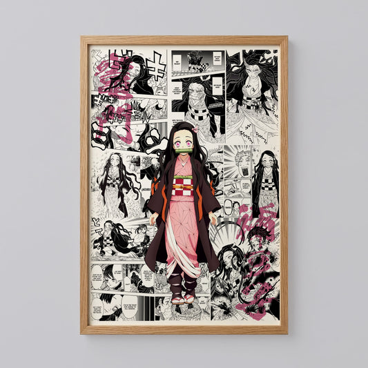 Nezuko Kamado Demon Slayer Anime Poster