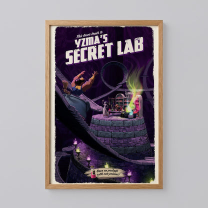 Yzma's Secret Lab Travel Poster