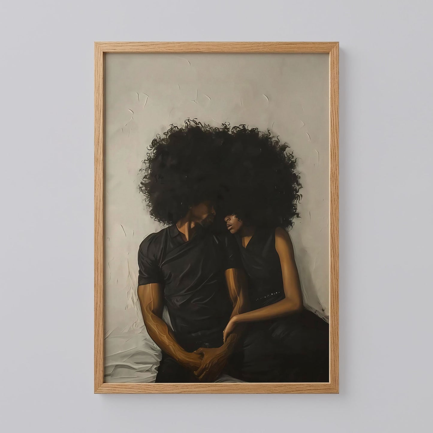 Black Woman and Man Art