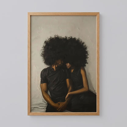 Black Woman and Man Art