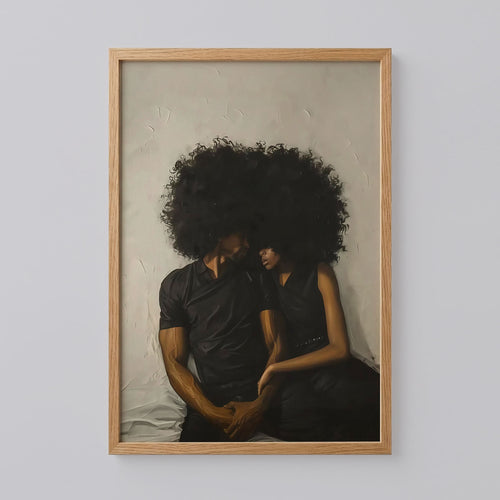 Black Woman and Man Art