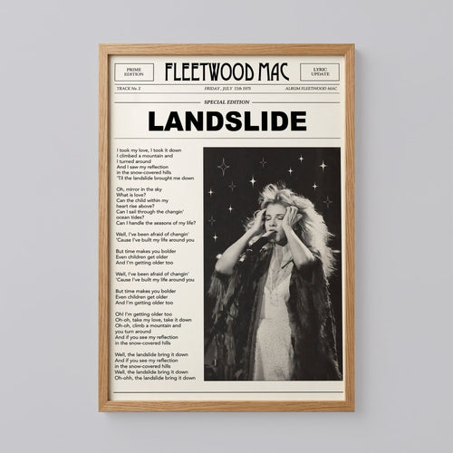 Fleetwood Mac Trendy Newspaper Art