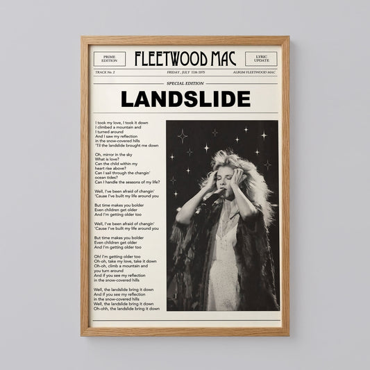 Fleetwood Mac Trendy Newspaper Art
