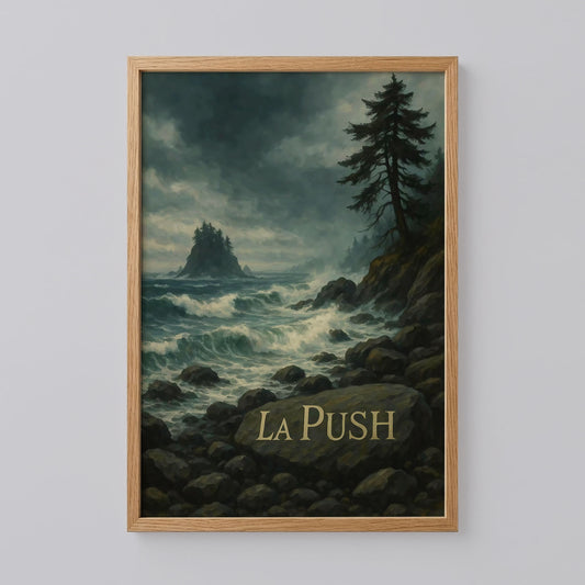 La Push Stormy Coast Poster