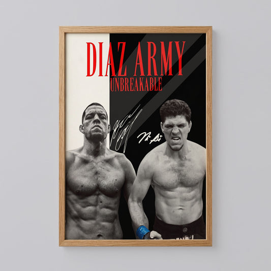 Nate Diaz UFC Poster