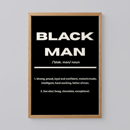 Black Man Quote Poster