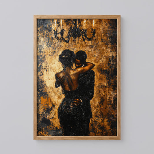 Black Couple Wall Art
