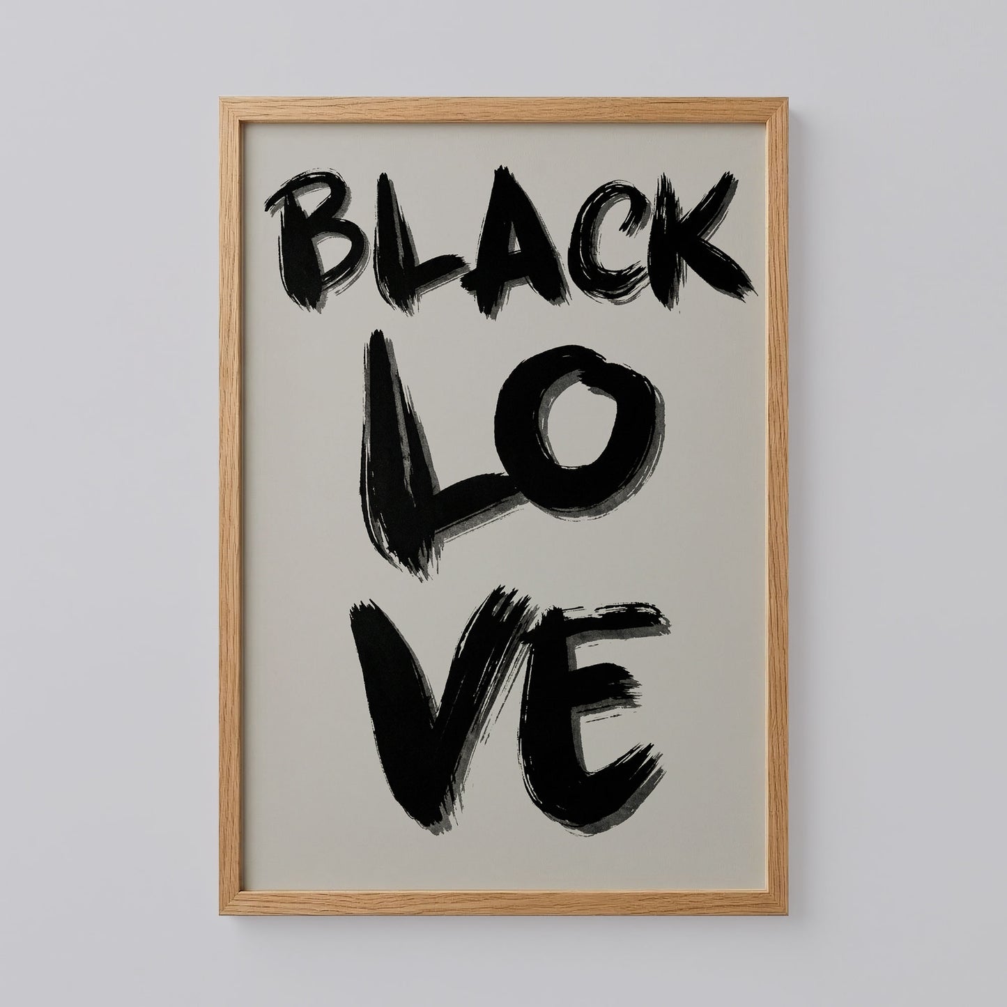 Black Love Quote Wall Art