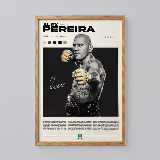Alex Pereira UFC Champion Poster