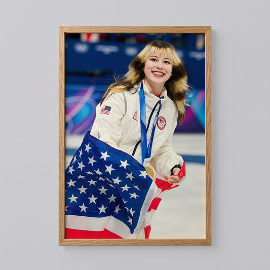 Alysa Liu Olympic Ice Skater Wall Art