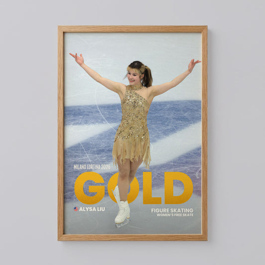 Alysa Liu Olympic Figure Skater Poster