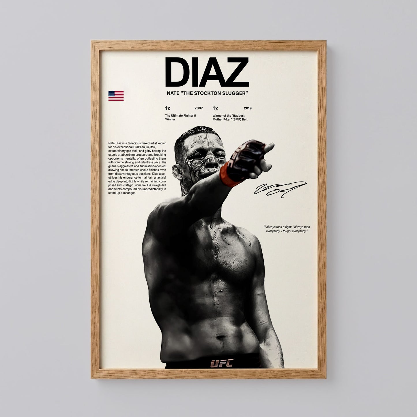 Nate Diaz Poster