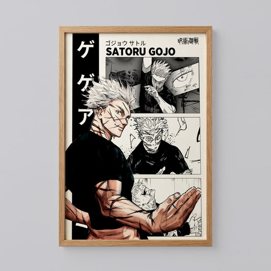 Gojo Satoru JJK Anime Print