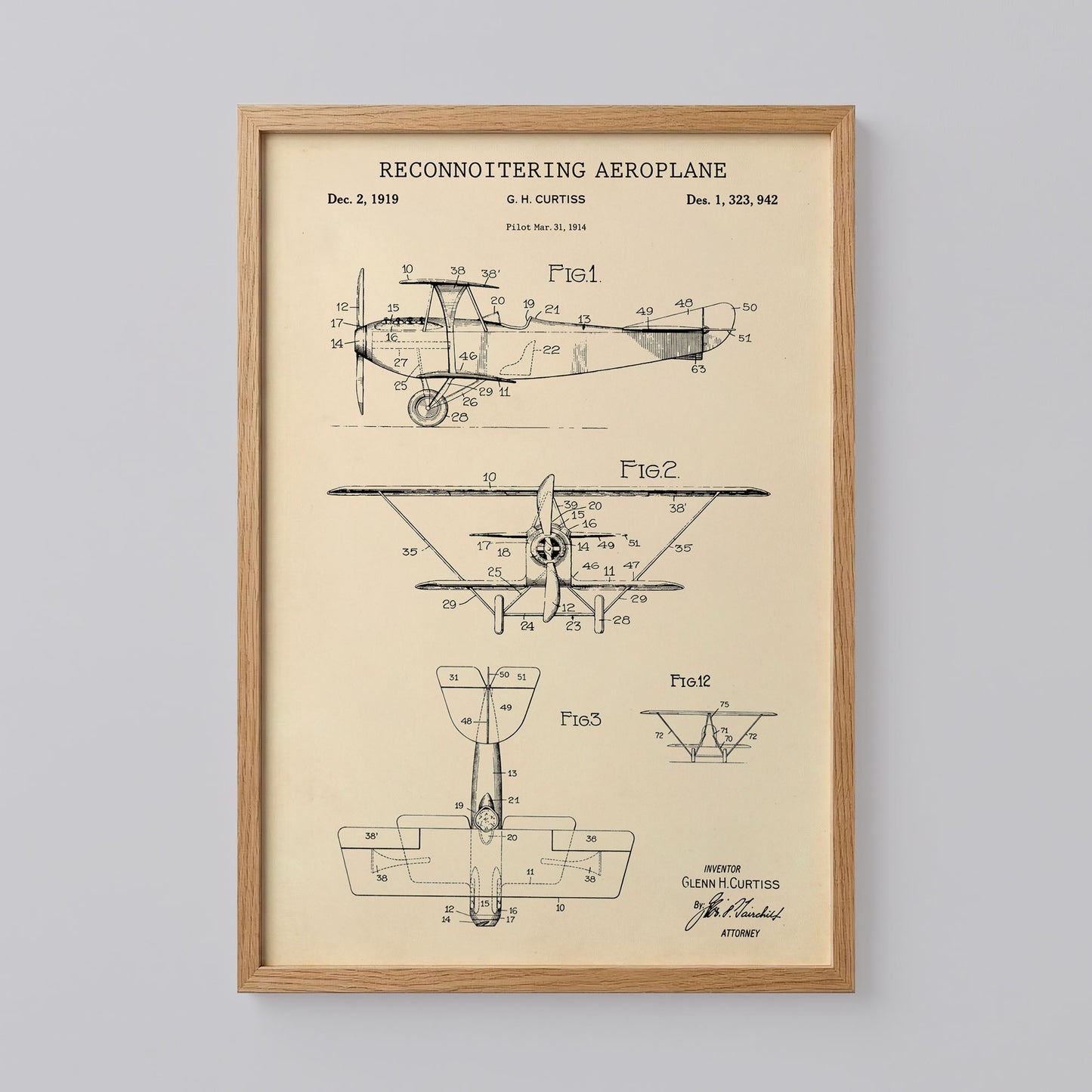 Vintage Aviation Pilot Poster