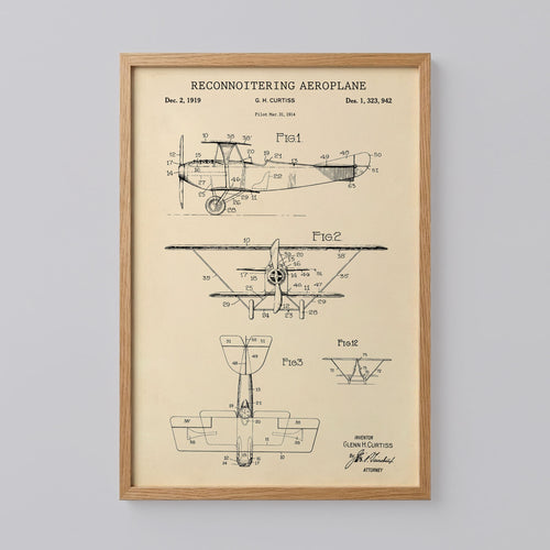 Vintage Aviation Pilot Poster