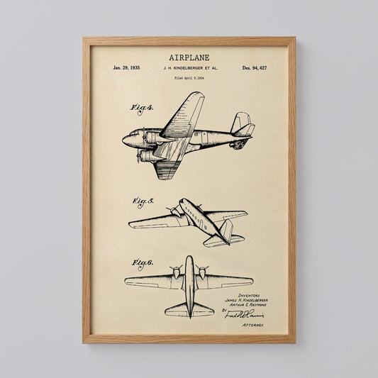 Vintage Aviation Pilot Poster